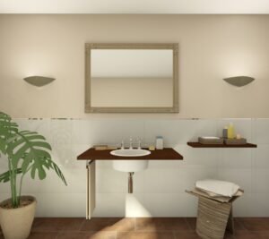 Wandfliese White glossy glänzend 30 x 90 cm