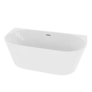 Vorwand-Badewanne CALDERA 1700, ovale Innenform (1700×750×580 mm), 260 Liter, glänzend, weiß