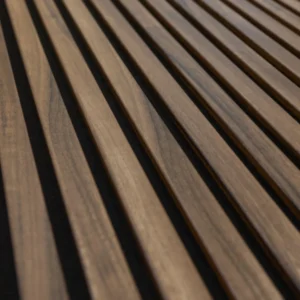 1 Stück (1,56 m²) Akustikpaneel WALNUT (260 × 60 × 2,1 cm), matt, braun