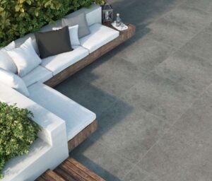 Terrassenplatte Keramik Anima fango 80 x 80 x 2 cm