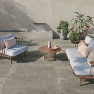 Terrassenplatte Keramik Anima fango 60 x 120 x 2 cm