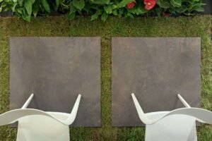 Terrassenplatte Make Antracite Corten 80 x 80 x 2 cm