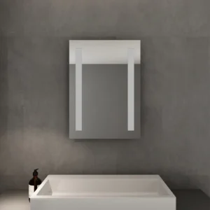 Badezimmer LED Spiegel Badspiegel mit Beleuchtung Wandschalter 45x60cm GTBM003B