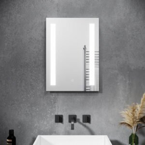 Badezimmer LED Spiegel Badspiegel mit Beleuchtung Touchschalter 45x60cm /50x70cm