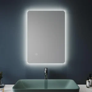 Badezimmer LED Spiegel Badspiegel mit Beleuchtung Touchschalter 100x60cm GTBM0816
